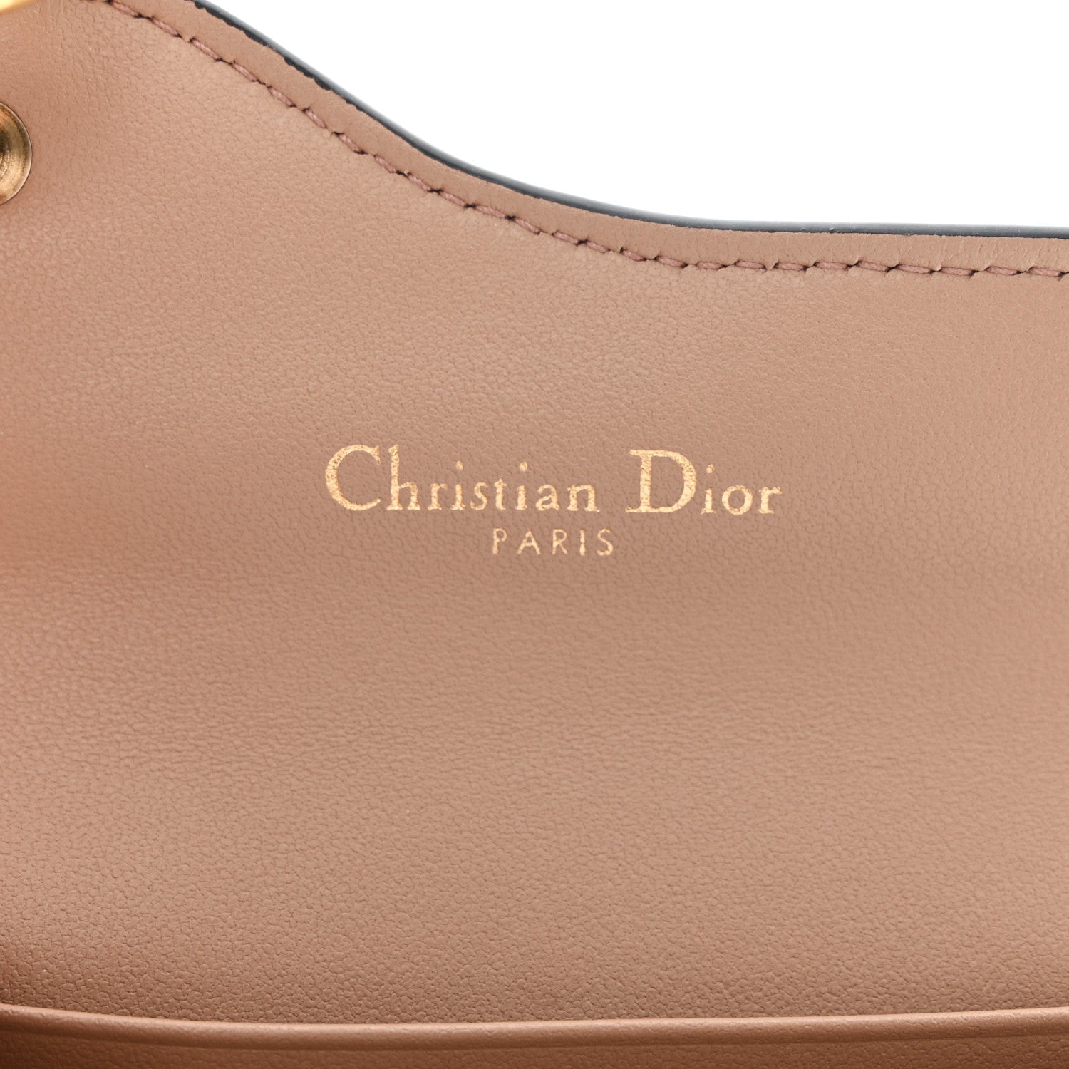Christian Dior Grained Calfskin Saddle Card Holder Fard 6 of 7