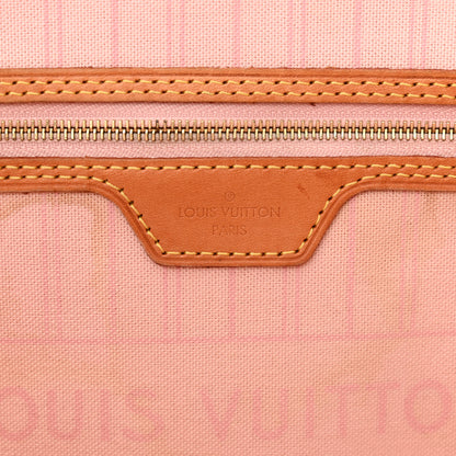 Louis Vuitton Damier Azur Neo Neverfull MM Rose Ballerine 6 of 17