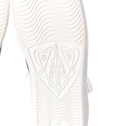 Gucci Calfskin Web Heart Embroidered Womens Ace Sneakers 38 White 6 of 9