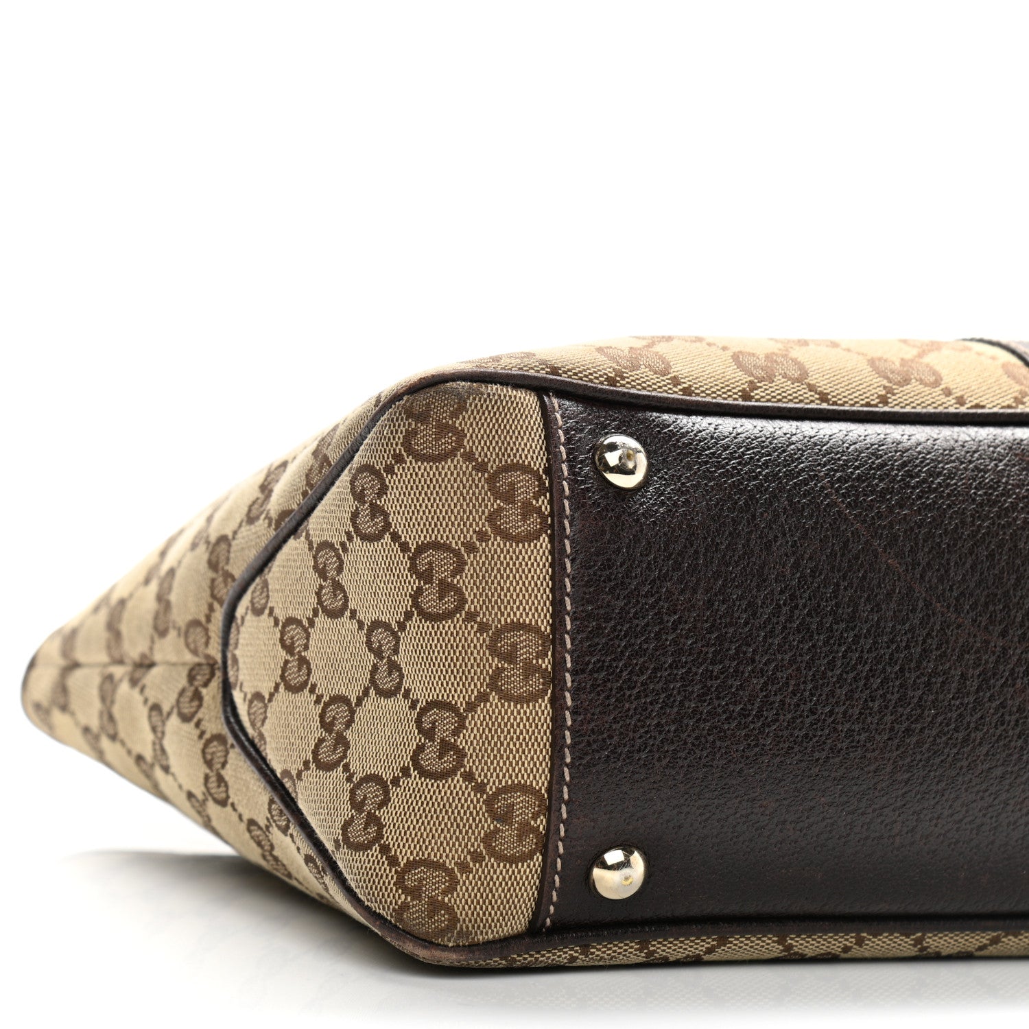 Gucci Monogram Web Tote Brown 10 of 14