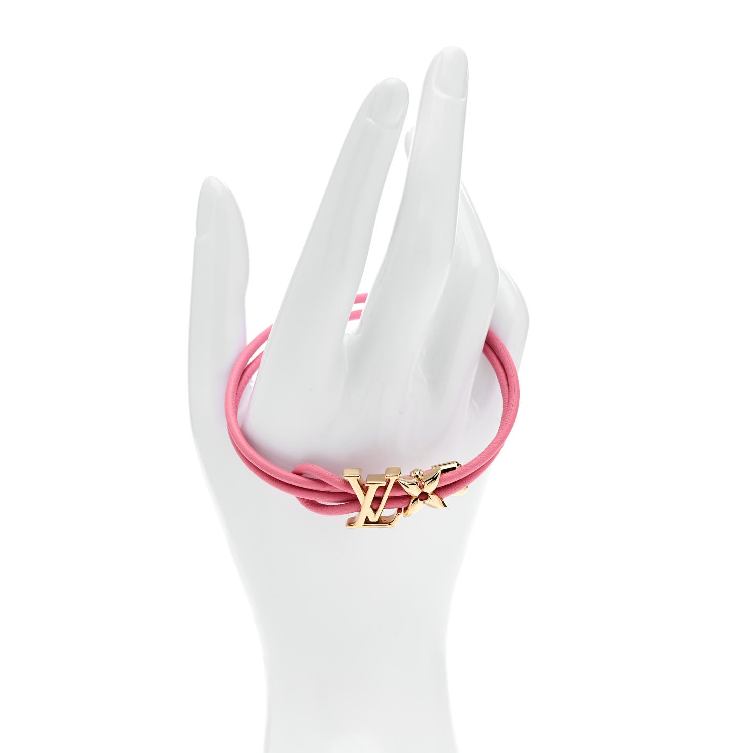 Louis Vuitton Calfskin Bloom Bracelet Pink 2 of 4