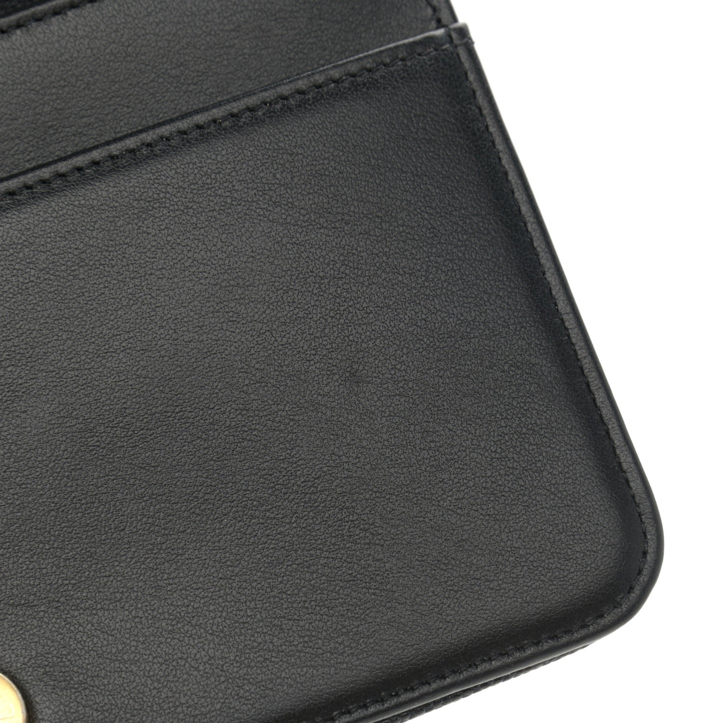 Caviar Quilted Boy Wallet On Chain WOC Black