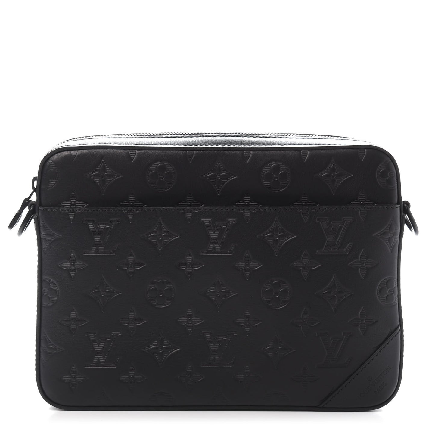 Calfskin Monogram Shadow Duo Messenger Black