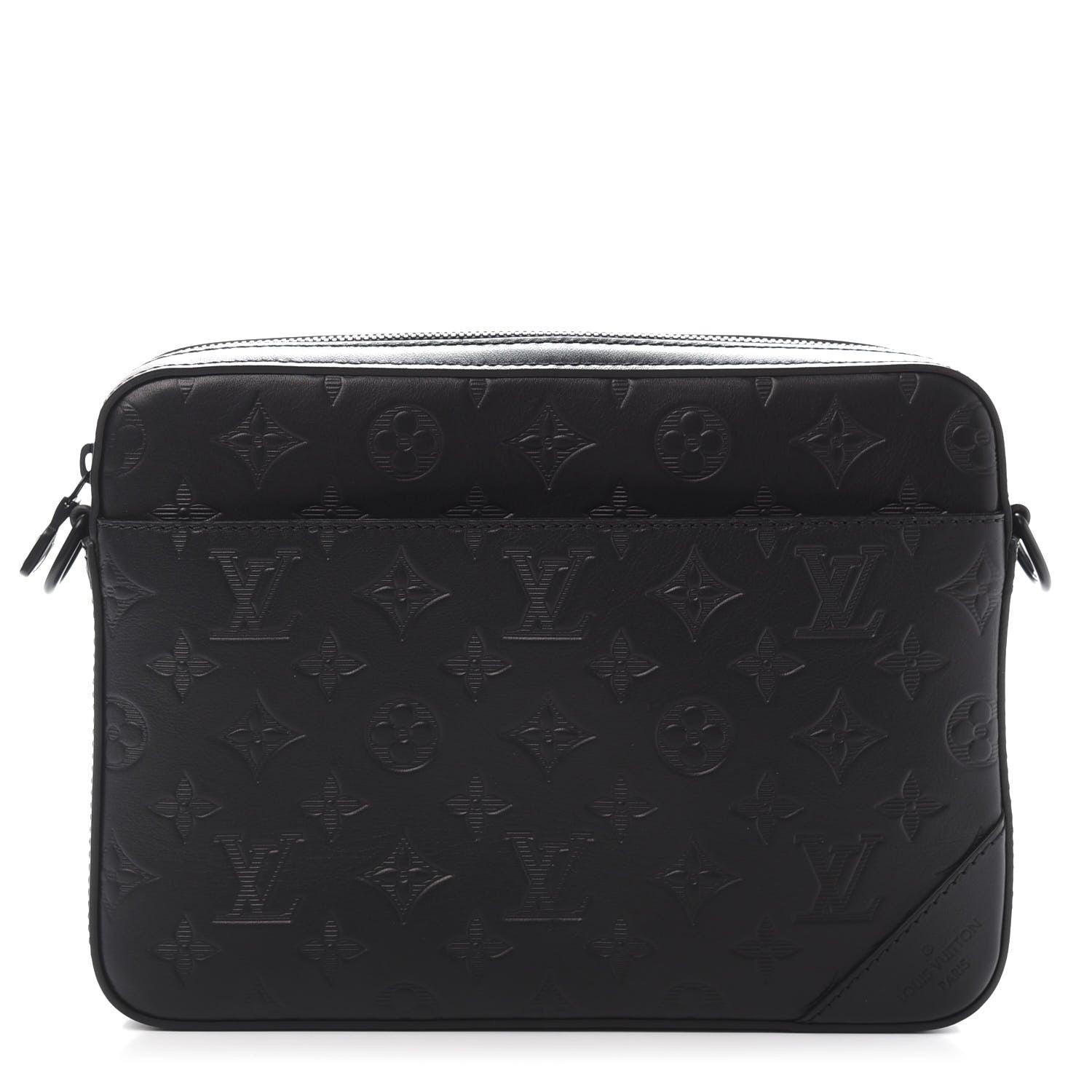 Louis Vuitton Calfskin Monogram Shadow Duo Messenger Black 1 of 11