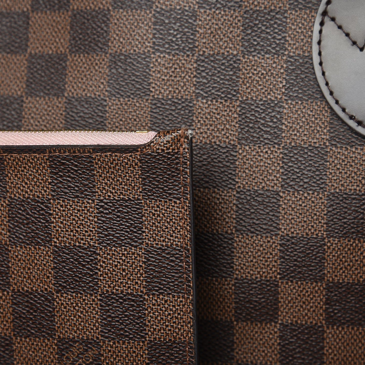 Damier Ebene Neo Neverfull MM Rose Ballerine