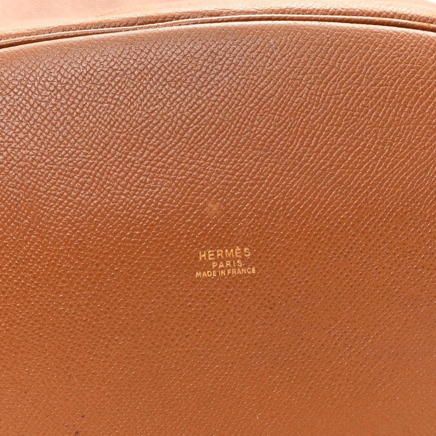 Hermes Courchevel Market Drawstring Bag 28 Gold 6 of 12