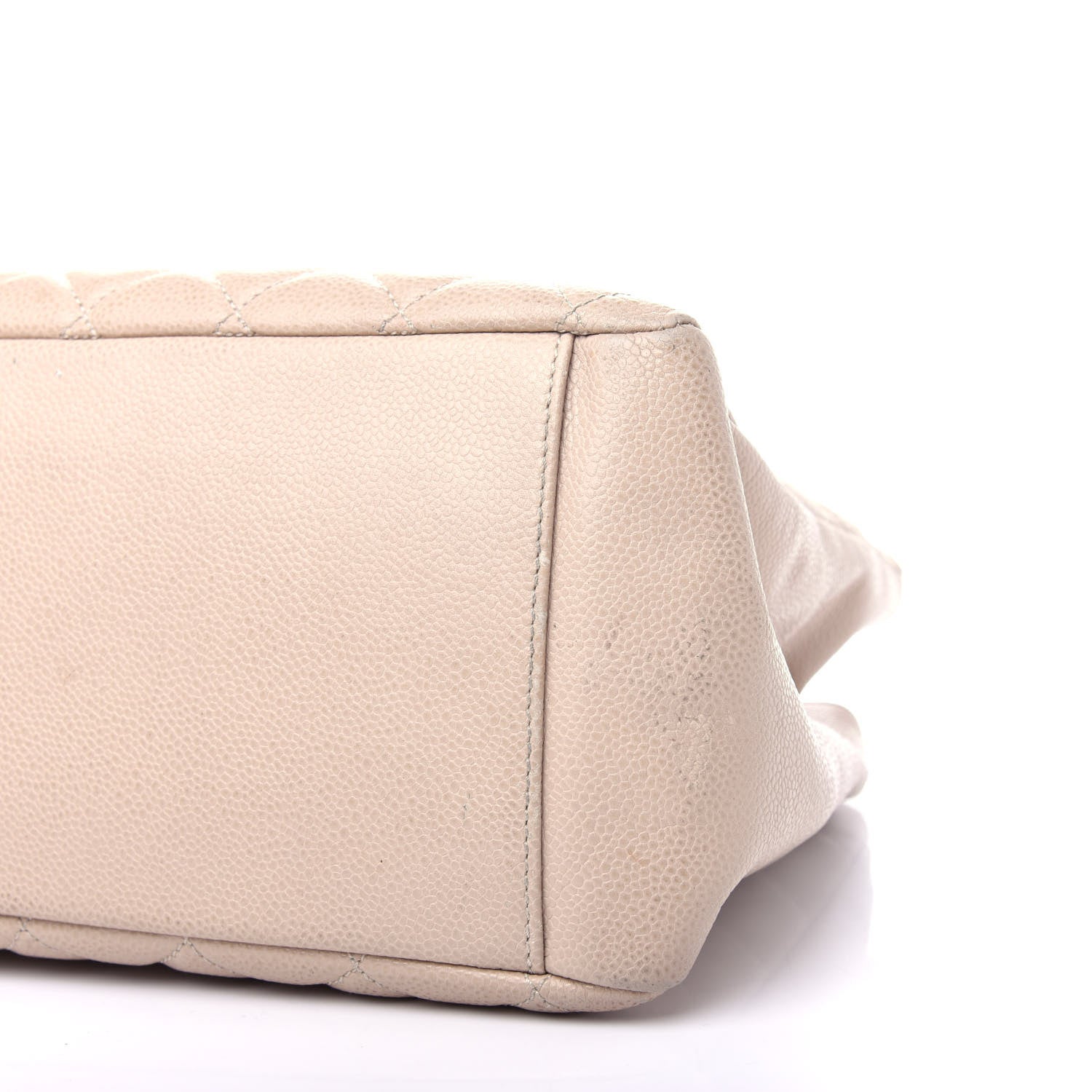 Chanel Caviar Quilted Grand Shopping Tote GST Beige Clair 9 of 11