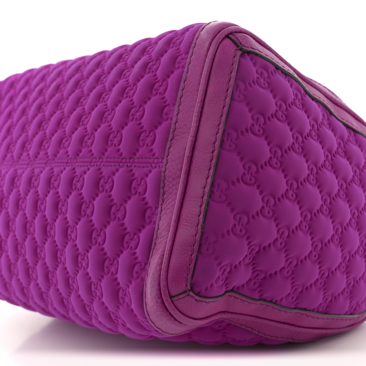 Gucci Guccissima Neoprene Techno Tag Medium Boston Magenta 10 of 10