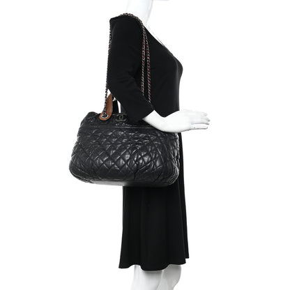 Chanel Iridescent Calfskin In The Mix Tote Black 2 of 10