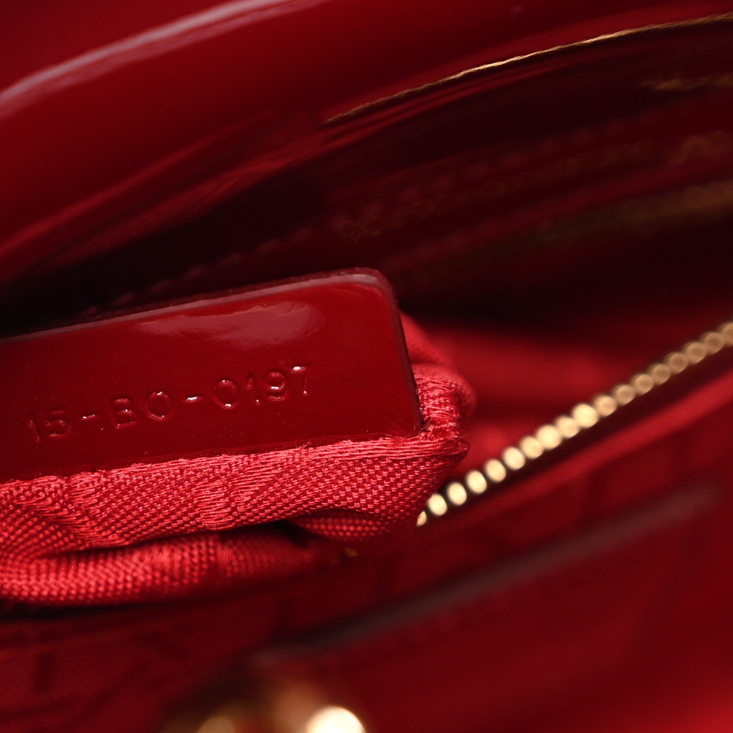 Christian Dior Patent Cannage Mini Lady Dior Red 7 of 12
