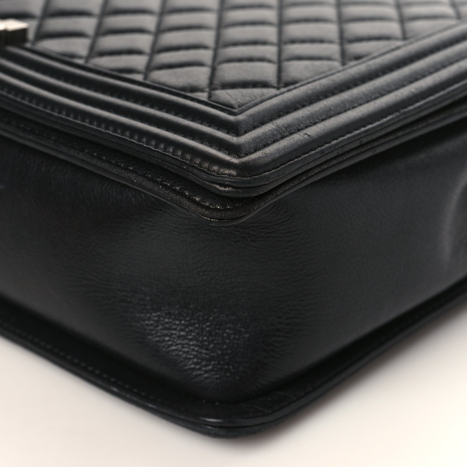 Chanel Calfskin Quilted Large Boy Flap Black 9 of 10