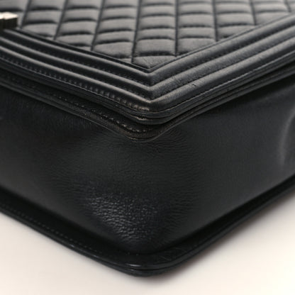 Chanel Calfskin Quilted Large Boy Flap Black 9 of 10