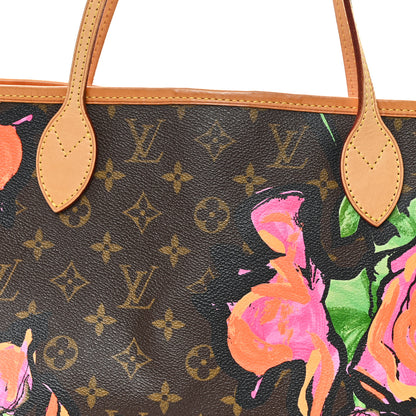 Louis Vuitton Monogram Roses Neverfull MM 8 of 11