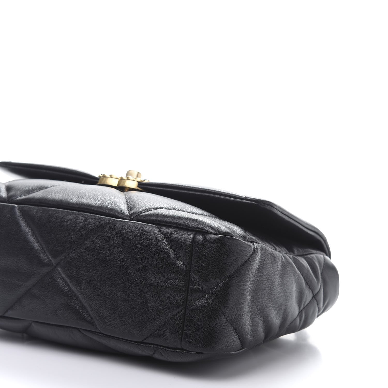 Chanel Goatskin Quilted Medium 19 Flap Black 8 of 13