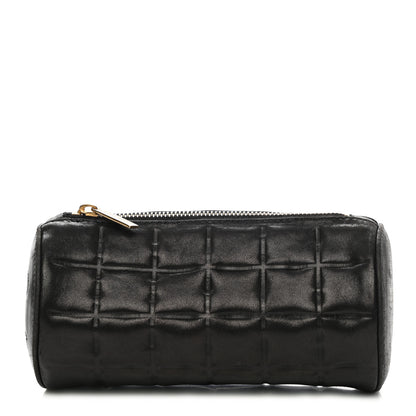 Chanel Lambskin Chocolate Bar Cosmetic Pouch Black 1 of 7