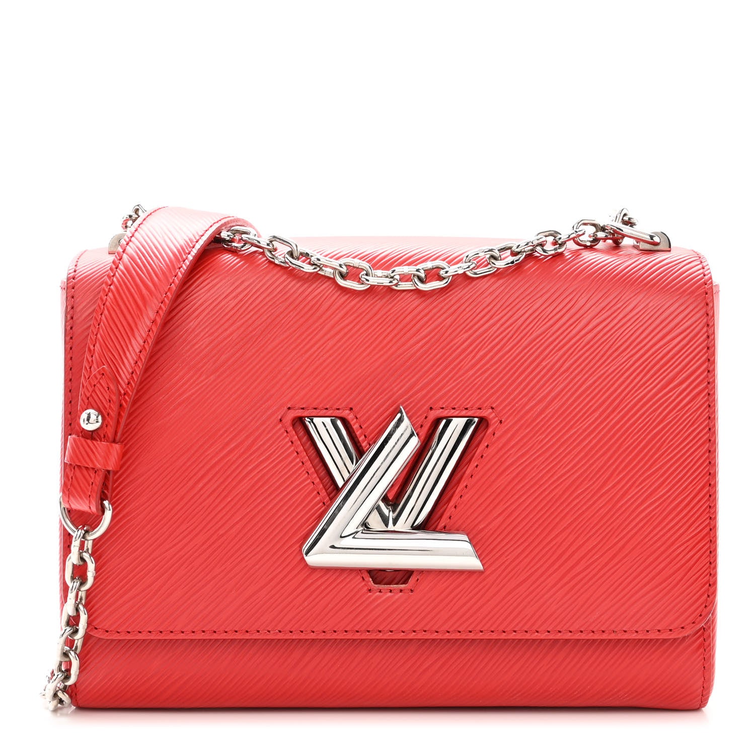 Louis Vuitton Epi Twist Shoulder Bag MM Coquelicot 1 of 10