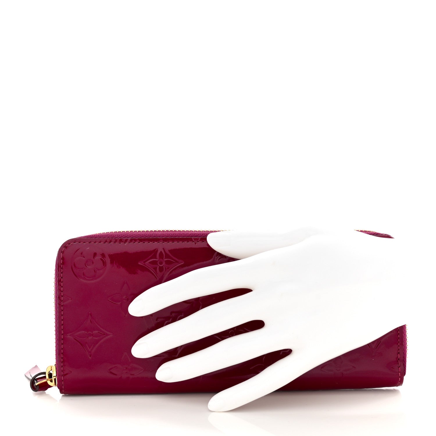 Louis Vuitton Vernis Clemence Wallet Magenta 2 of 7