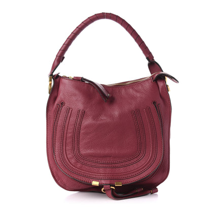 Chloe Calfskin Medium Marcie Hobo Peony Red 1 of 9