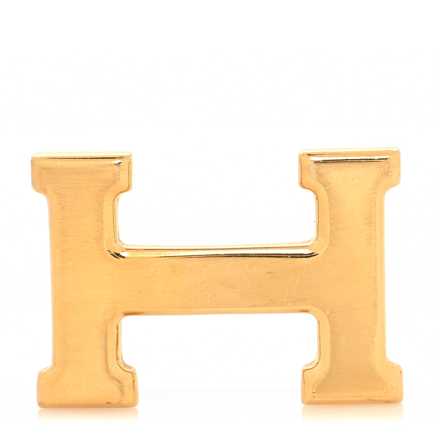 Hermes Polished 24mm H Belt Buckle Gold 1 of 3