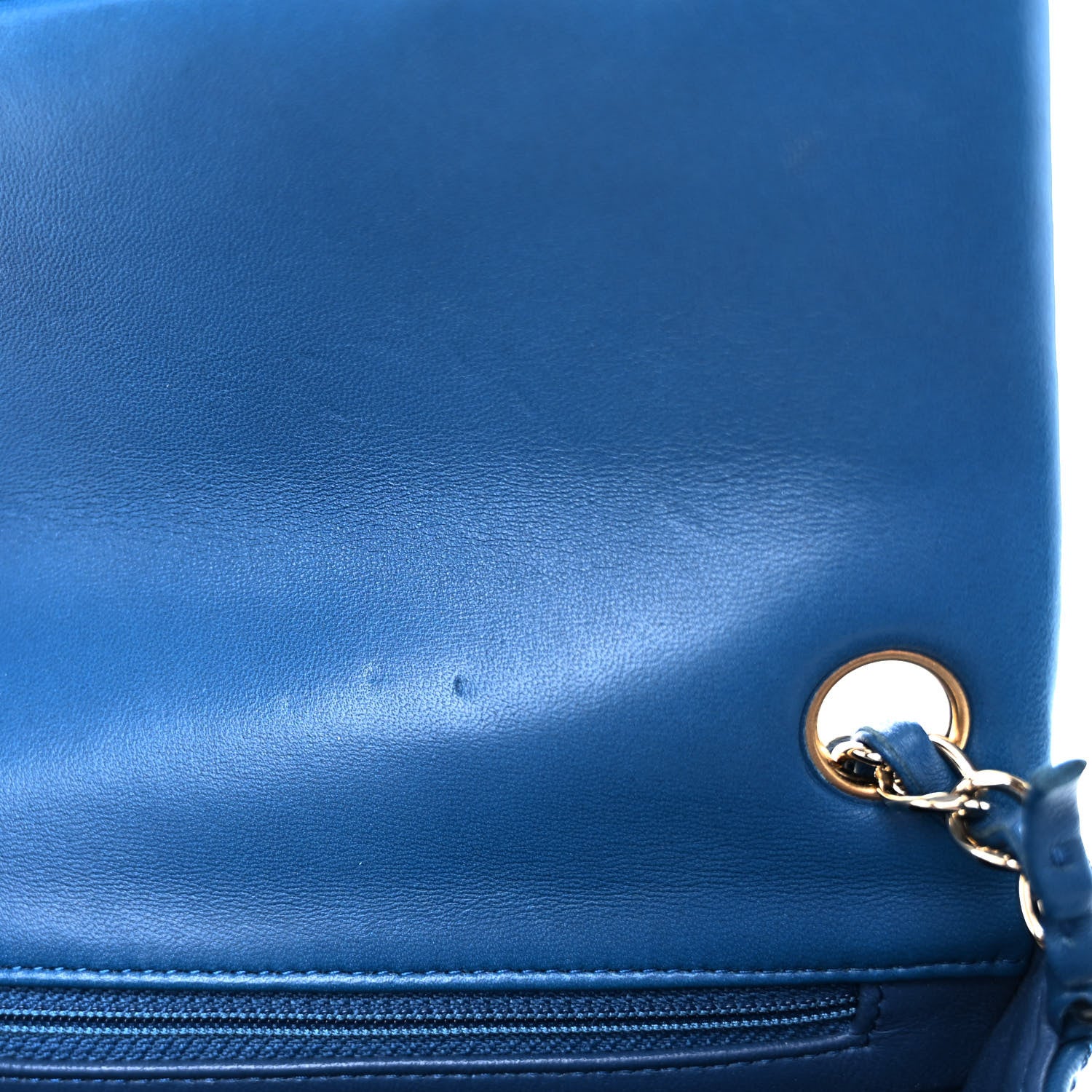 Chanel Lambskin Quilted Mini Square Flap Blue 11 of 13