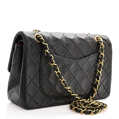 Chanel Lambskin Quilted Small Double Flap Black 2 of 9