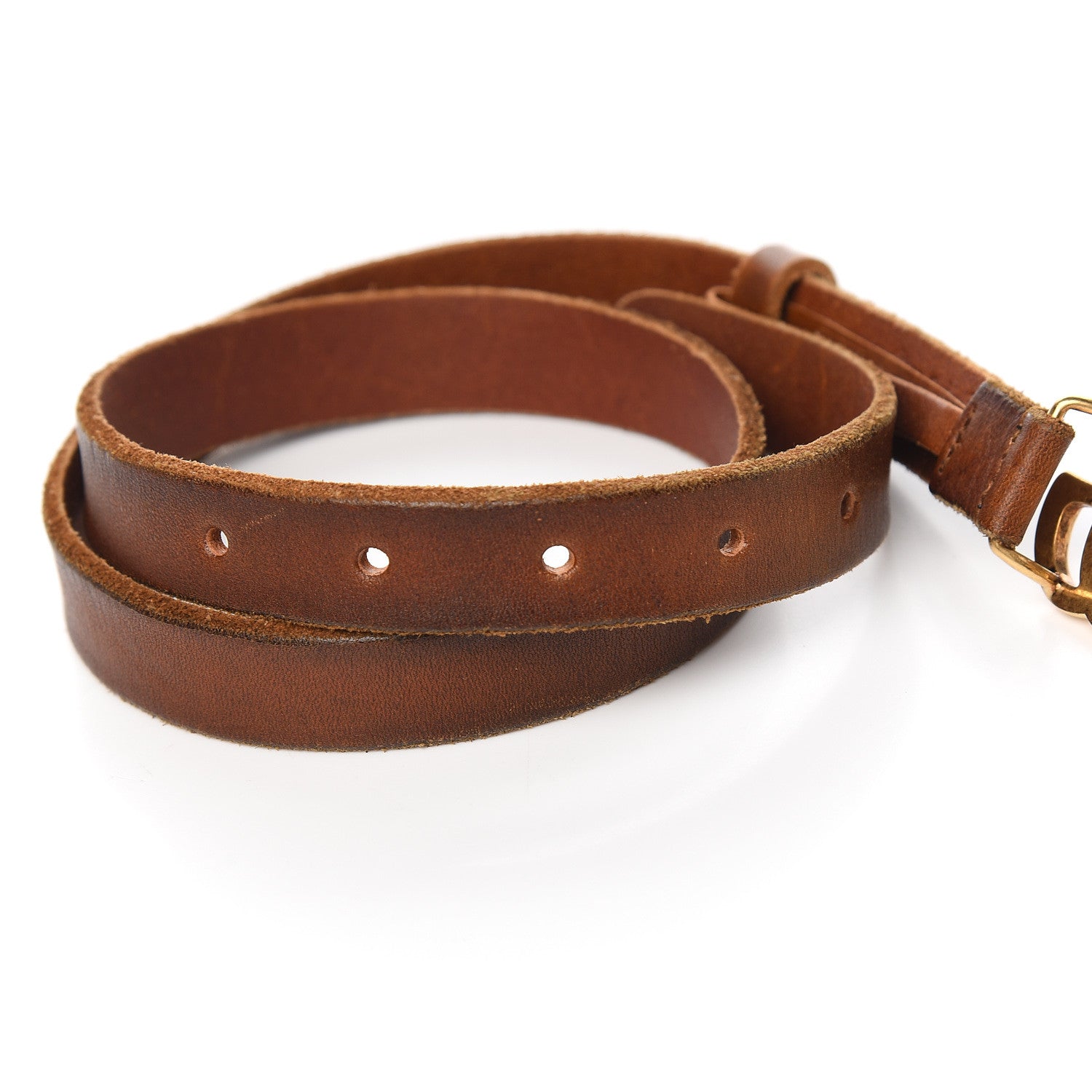 Gucci Faded Calfskin Double G 20mm Belt 70 28 Cuir 3 of 5