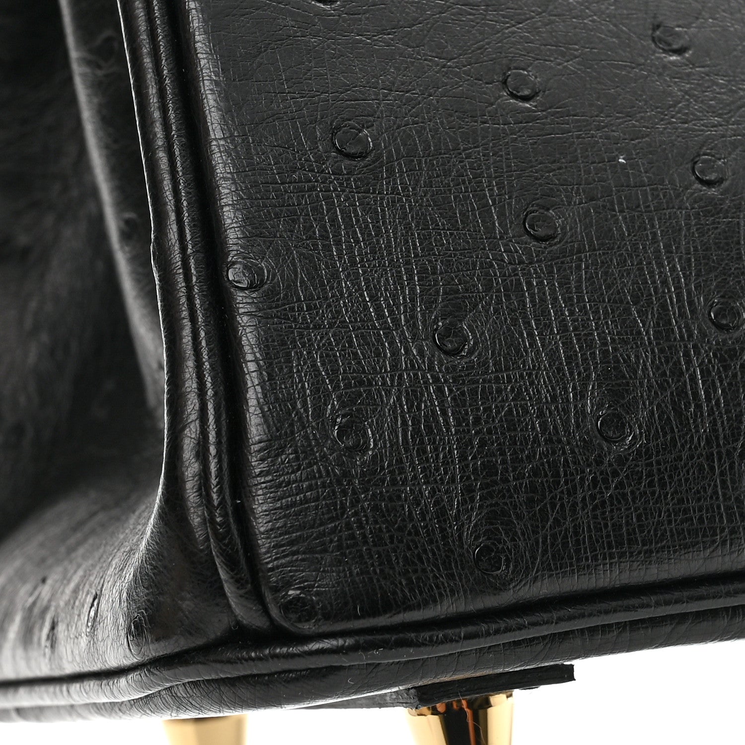 Hermes Ostrich Birkin 25 Black 12 of 14