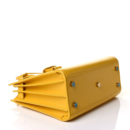 Saint Laurent Grained Calfskin Baby Sac De Jour Yellow 3 of 5