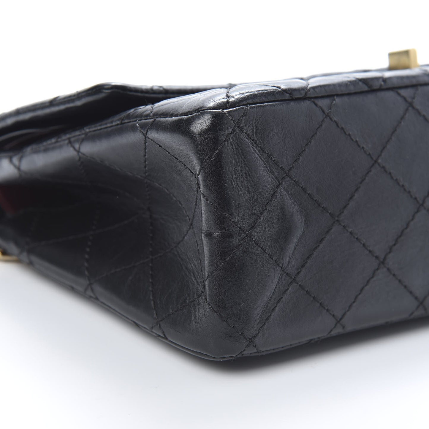 Aged Calfskin Quilted 2.55 Reissue 226 Flap Black