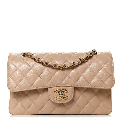 Chanel Caviar Quilted Small Double Flap Beige 1 of 11