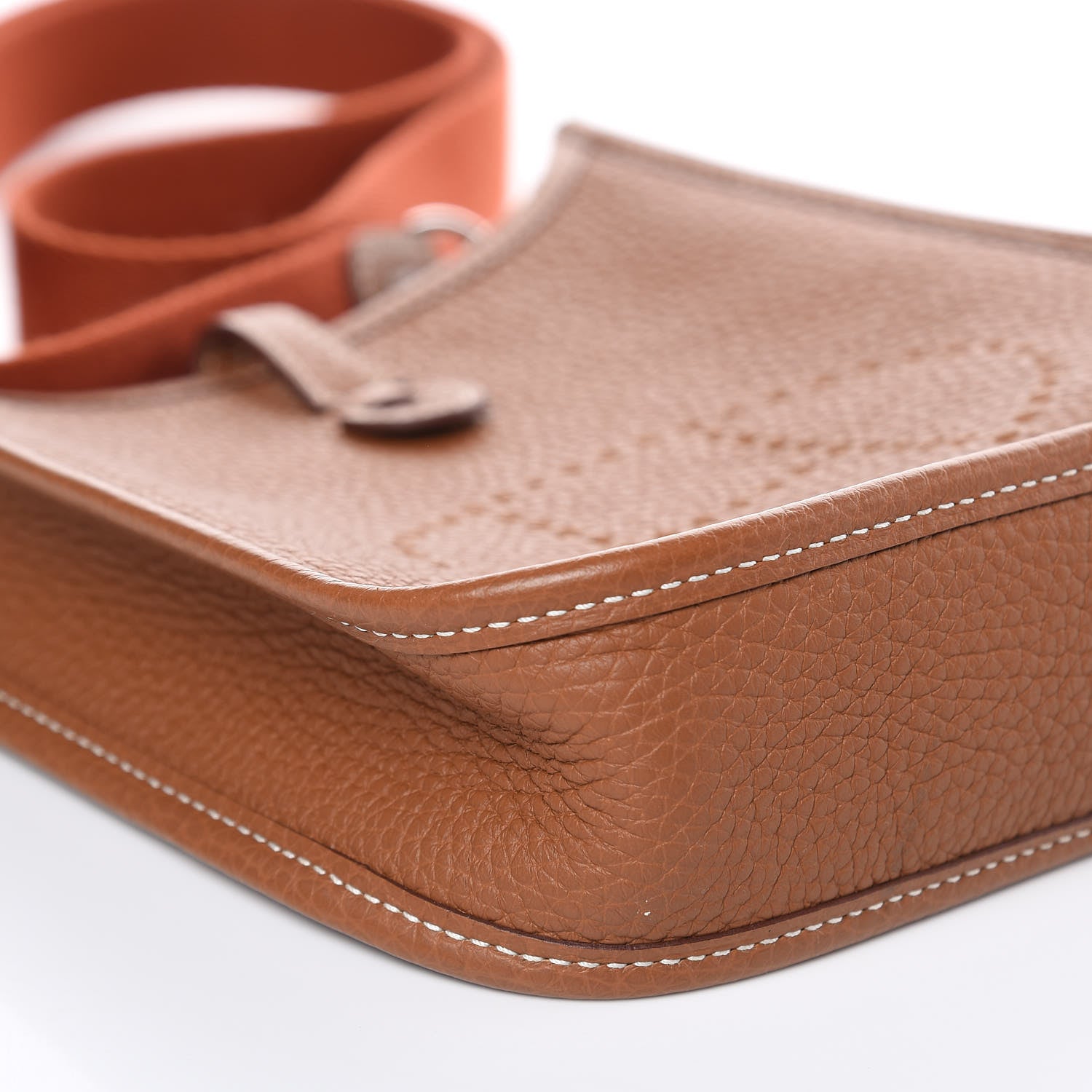 Hermes Taurillon Clemence Amazone Evelyne TPM Gold Cuivre 8 of 11