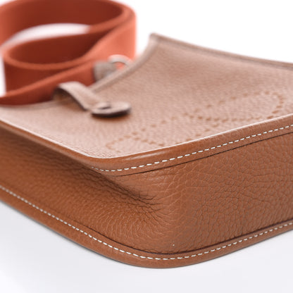 Hermes Taurillon Clemence Amazone Evelyne TPM Gold Cuivre 8 of 11