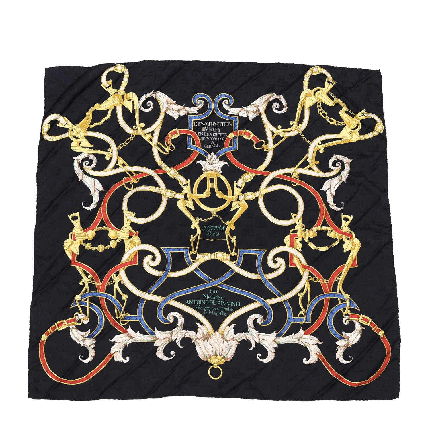 Hermes Silk L'Instruction Du Roy Scarf 90 1 of 7