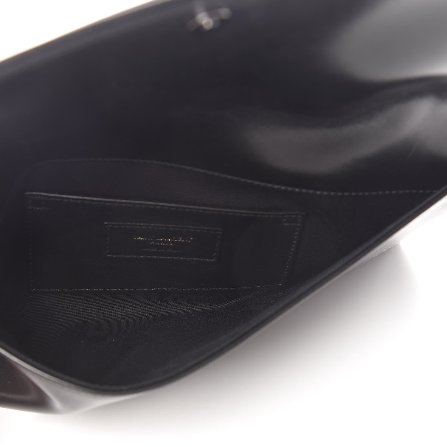 Saint Laurent Calfskin Monogram Smoking Clutch Black 5 of 9
