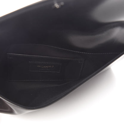 Saint Laurent Calfskin Monogram Smoking Clutch Black 5 of 9