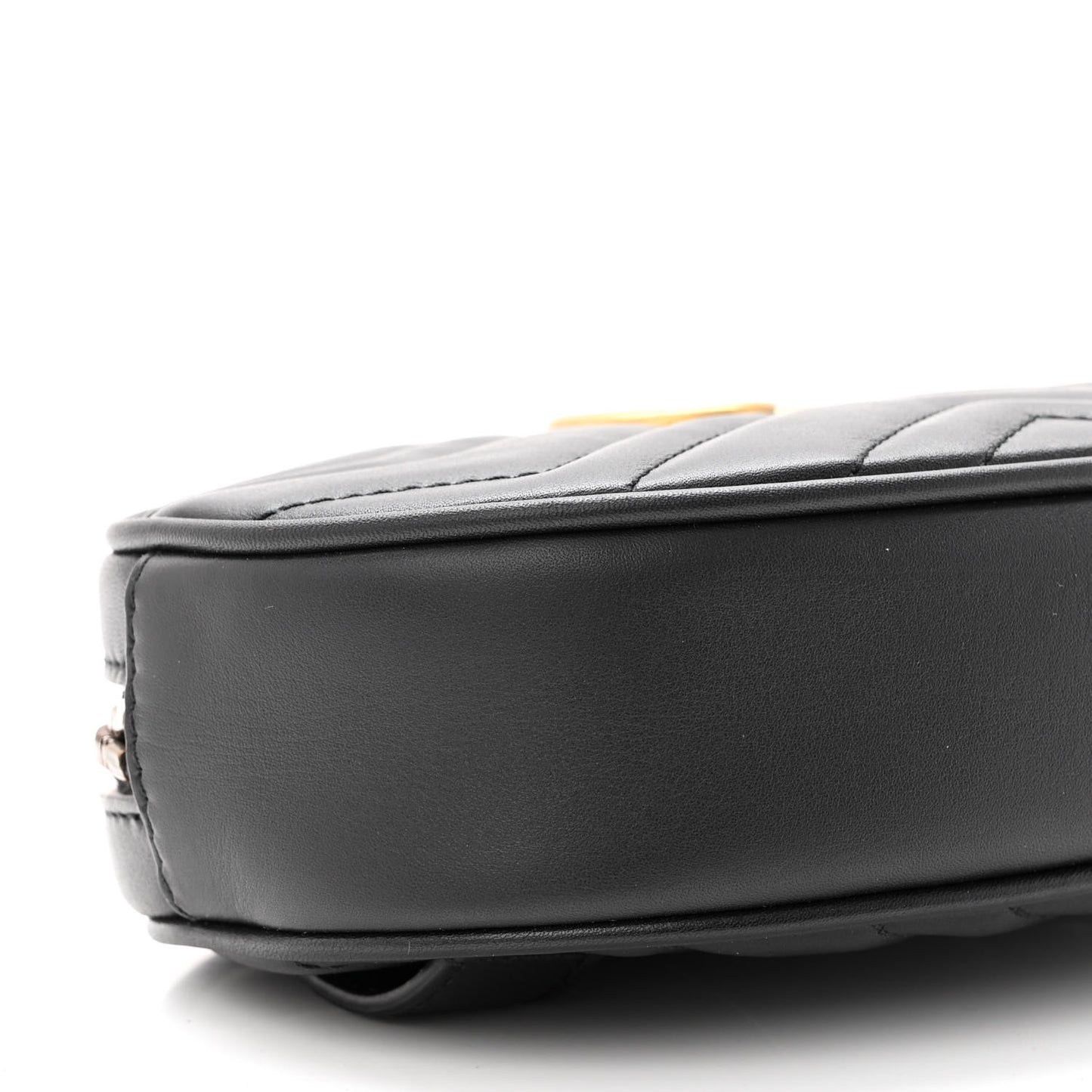 Calfskin Matelasse GG Marmont Belt Bag 85 34 Black