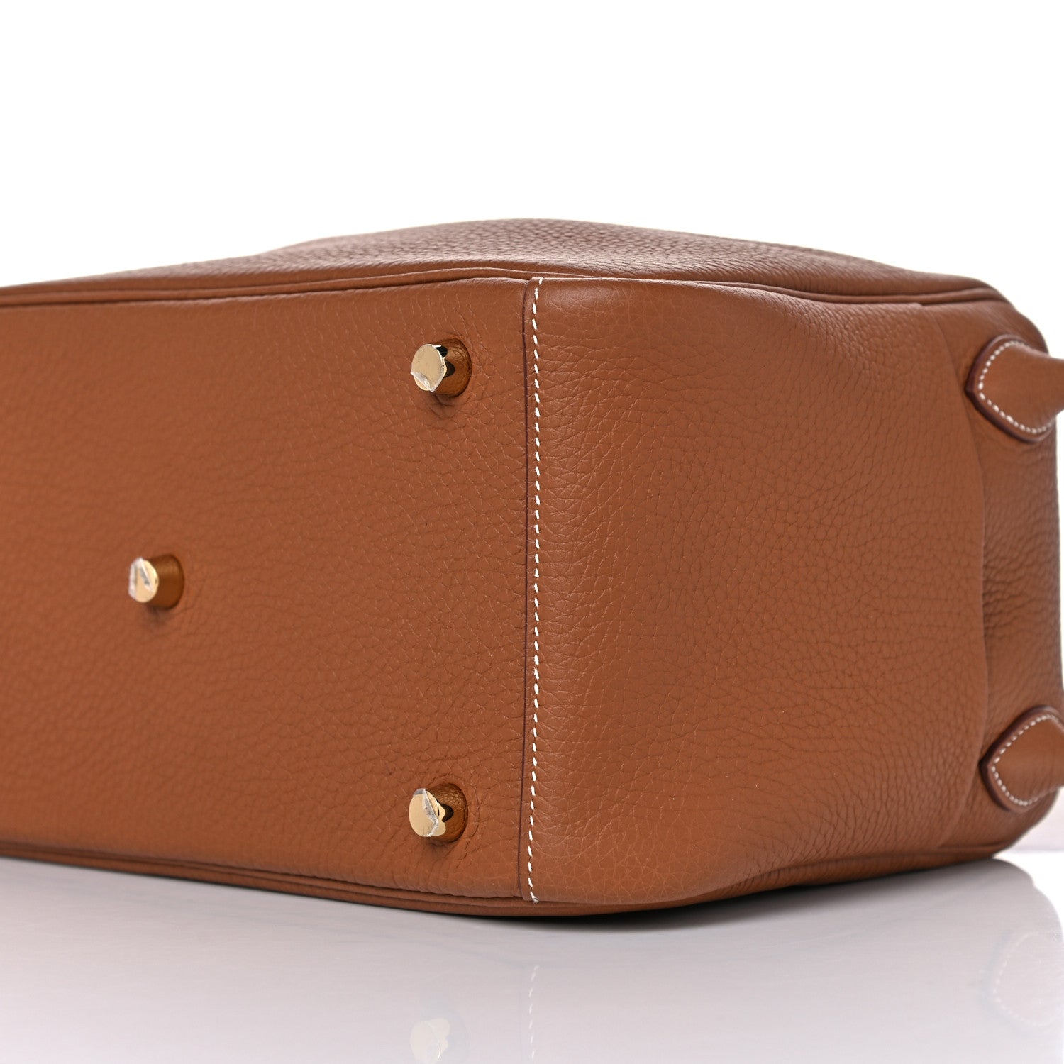 Hermes Taurillon Clemence Lindy 26 Gold 8 of 9