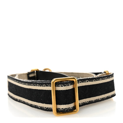 Christian Dior Canvas Embroidered Adjustable Shoulder Strap Black 2 of 3