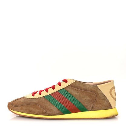 Gucci Suede Web Mens Rocket Sneakers 9 Nocciola Burro 1 of 16