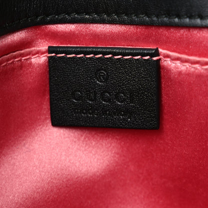 Gucci Velvet Matelasse Mini GG Marmont Shoulder Bag Black 6 of 10