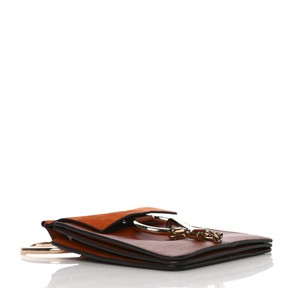 Chloe Suede Calfskin Mini Faye Bracelet Bag Tobacco 4 of 11