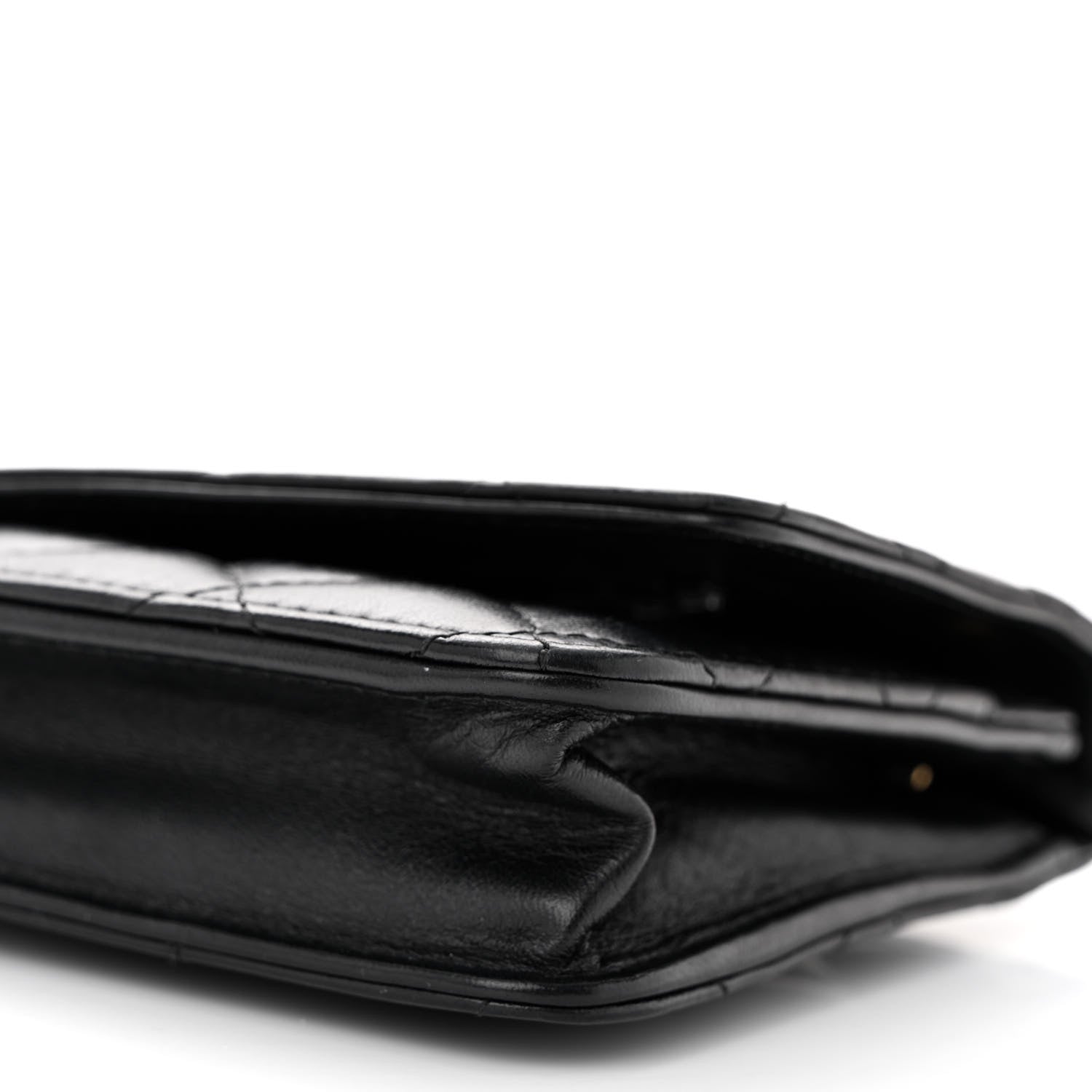 Chanel Lambskin Quilted Wallet On Chain WOC Black 11 of 13