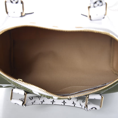 Louis Vuitton Monogram Giant Speedy Bandouliere 30 Kaki Beige 5 of 6