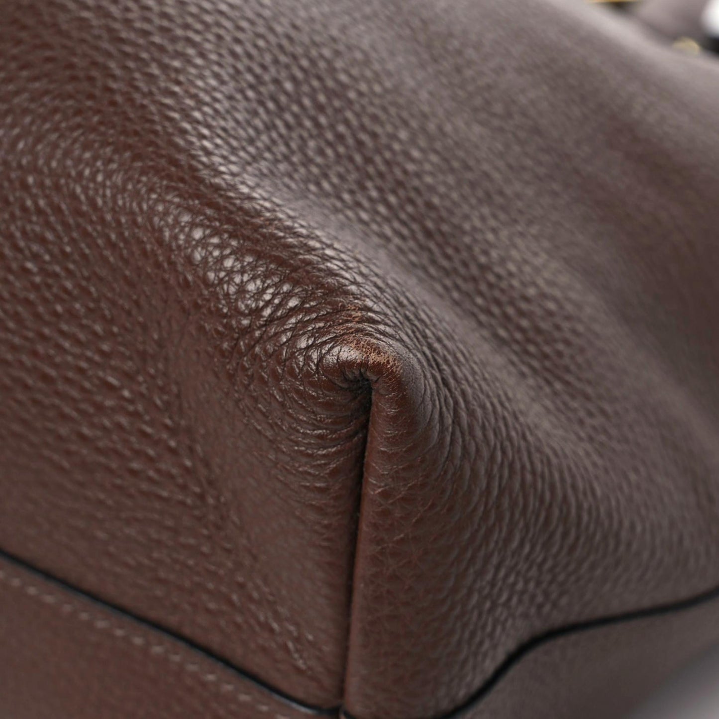 Vitello Daino Shopping Tote Palissandro