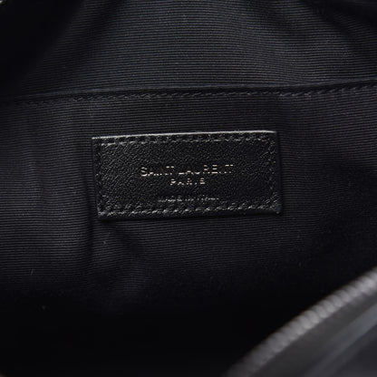 Saint Laurent Calfskin Matelasse Monogram Lou Camera Bag Black 6 of 10