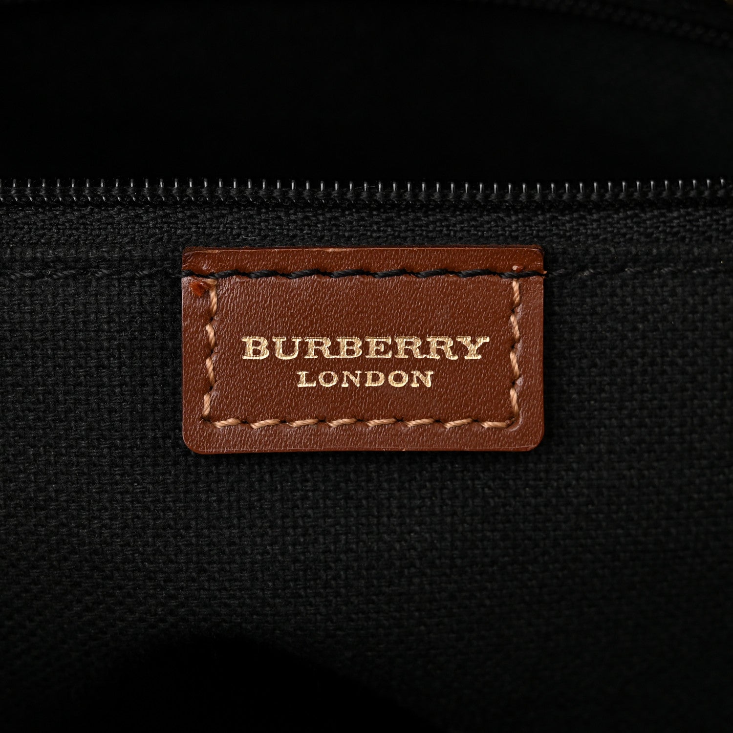 Burberry Haymarket Check Small Tote Brown 6 of 11