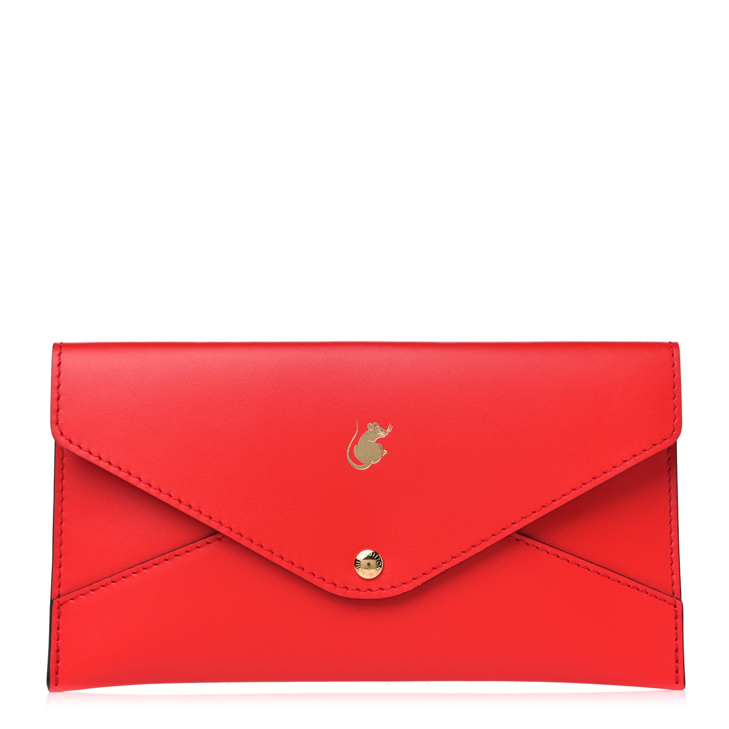 Louis Vuitton Veau Cachemire Chinese New Year Rat Envelope Pouch Red 1 of 4