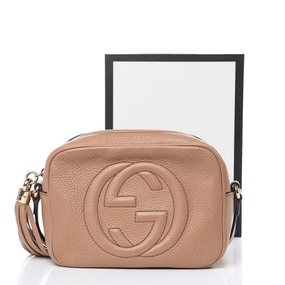 Gucci Pebbled Calfskin Small Soho Disco Bag Rose Beige 15 of 15