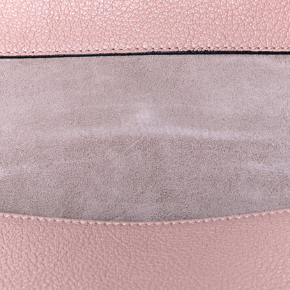 Miu Miu Goatskin Madras Soft Calfskin Crystal Embellished Shoulder Bag Orchidea 6 of 6