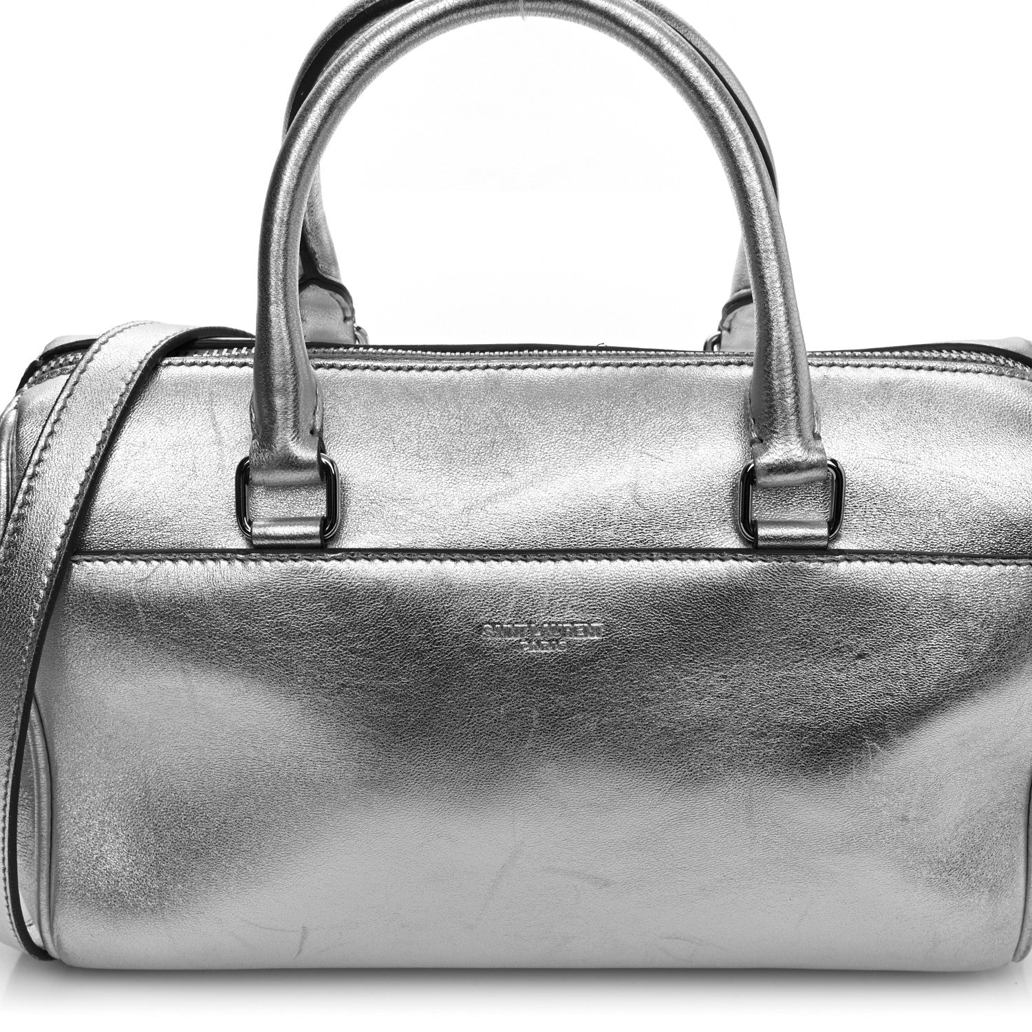 Saint Laurent Metallic Calfskin Classic Duffle 13 of 21